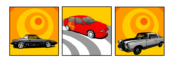 Dein Auto im Retro Design, Pop Art Poster - Leinwanddruck