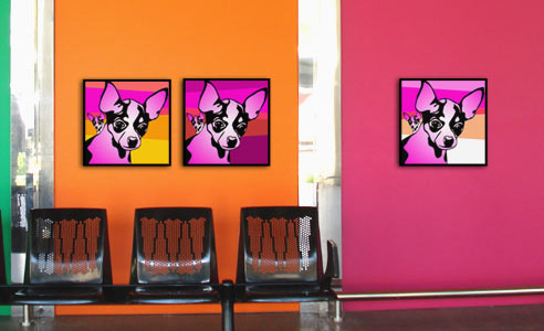 Tierportraits, Hundeportraits, Chihuahua, retro dogs von bg-color.de