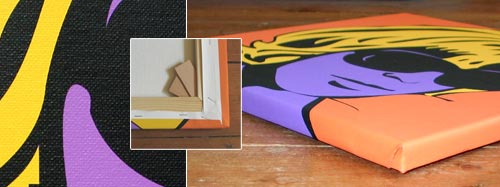 Leinwanddruck auf Keilrahmen gespannt mein Pop Art