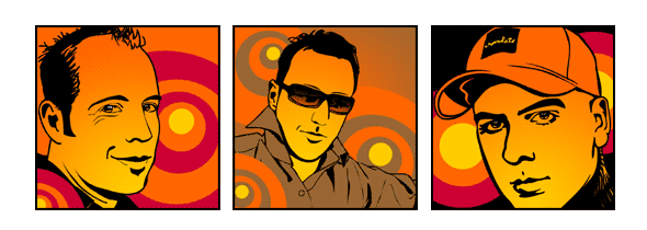 Retro-Bild Pop Art-Portrait Geschenk für coole Männer