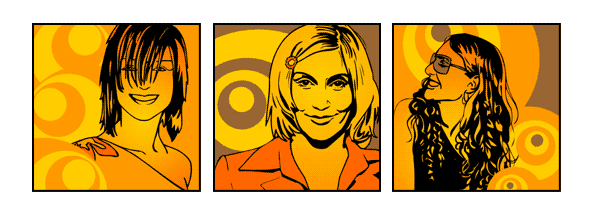 Retro-Design für die Wand- Pop Art Portraits