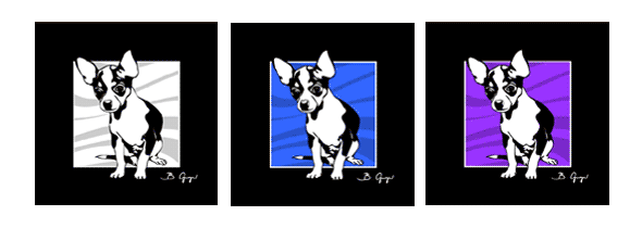 Pop Art Hund Chihuahua Chi von Birgit Greger