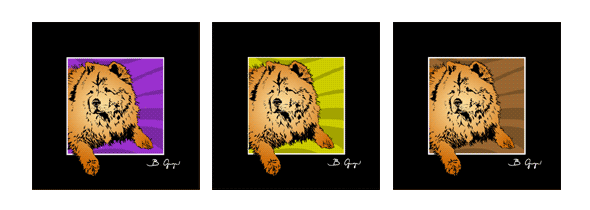 Pop Art Hund Chow-Chow von Birgit Greger