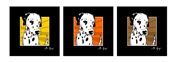 Pop Art Hund Dalmatiner von Birgit Greger