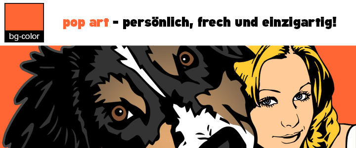 Pop Art Illustrationen und Portraits, Tierportraits