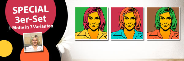 persönliches Pop Art Gemälde Bild bei bg-color.de bestellen