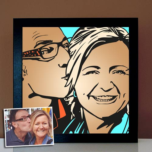 pop Art Portrait nach Foto einfarbig oder bunt