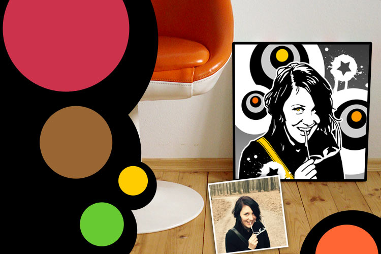 Retro-Bild nach Foto ein persönliches Pop Art Kunstwerk von Birgit Greger - bg-color.de