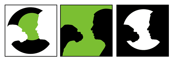 Pop Art Scherenschnitt vom eigenen Haustier Hund grafische Muster OpArt