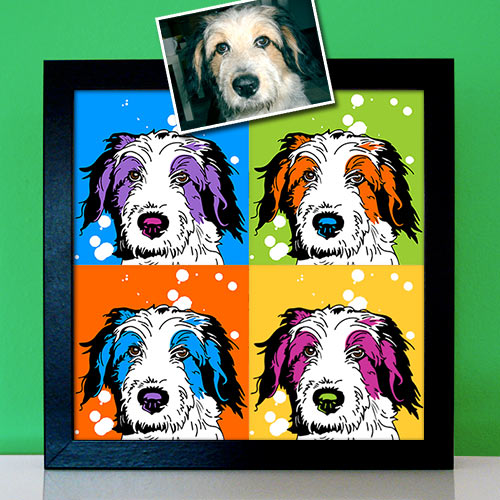 Pop Art Tierportraits Hundeportrait Hund malen lassen