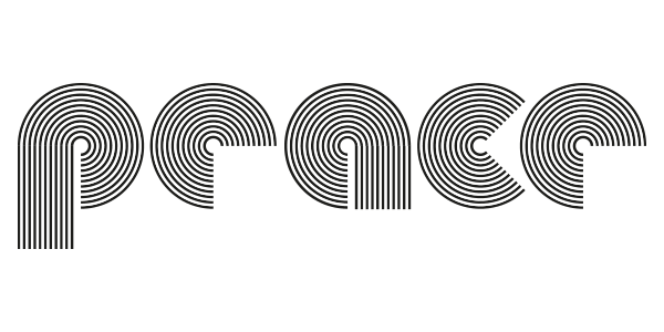peace minimalistischer Schriftzug mit flimmernden schwarz weiß Linien