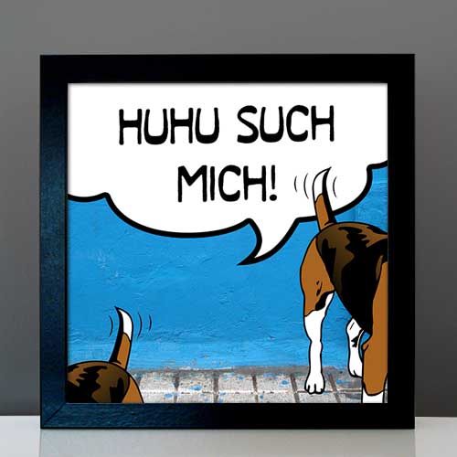StreetArt Hund Beagle von Birgit Greger